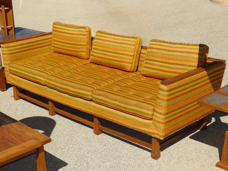 RARE 1960s A. Brandt Ranch Oak Modern Couches & Coffee Corner Tables * Pristine eBay