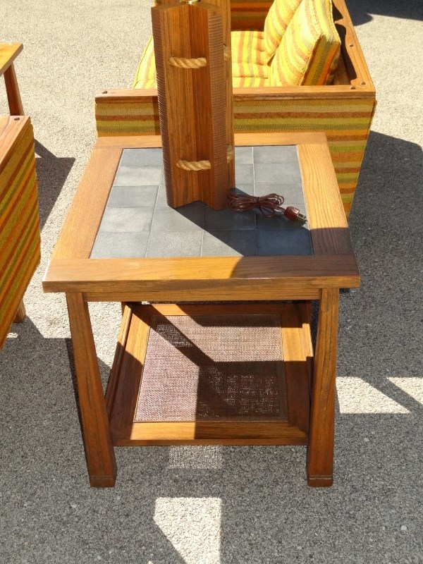 RARE 1960s A. Brandt Ranch Oak Modern Couches & Coffee Corner Tables