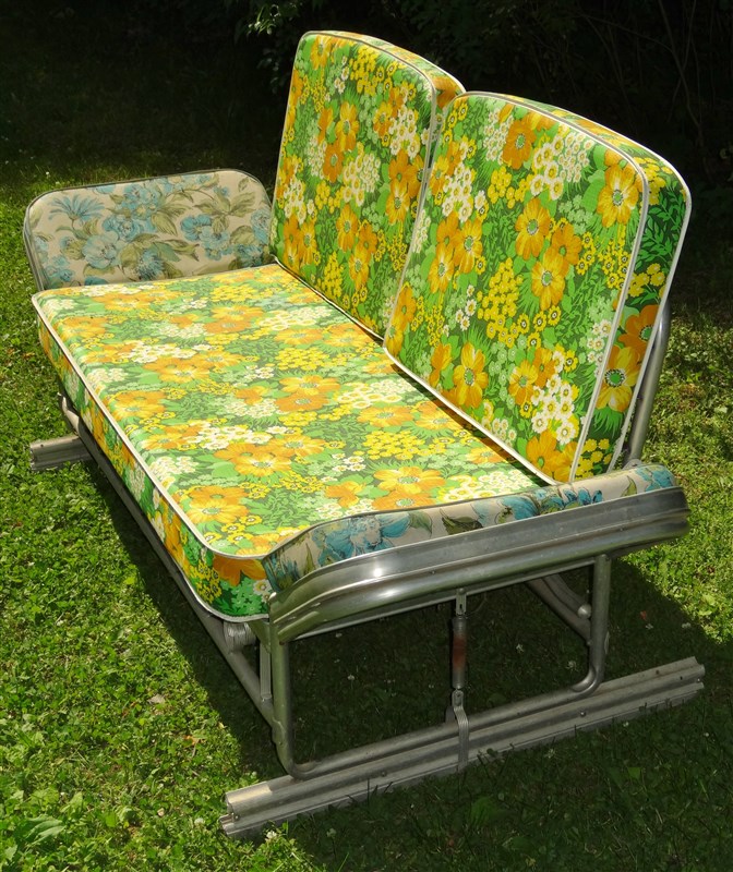 Vintage 1960s Aluminum Porch Glider eBay